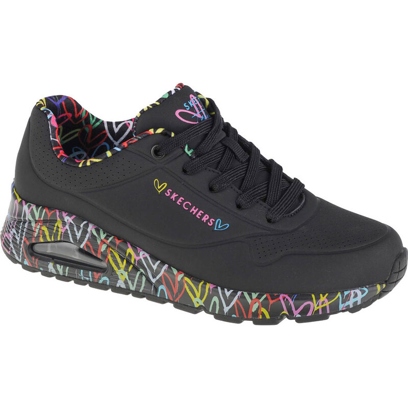 Čierne dámske tenisky Skechers Uno - Loving Love 155506-BBK 52671547