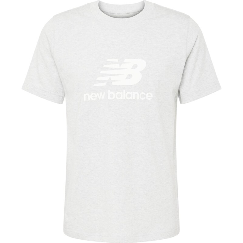 new balance Tričko sivá melírovaná / biela 52704444