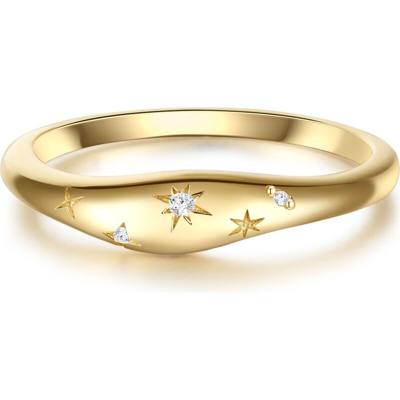 Glanzstücke München Prsteň zlatá žltá / priehľadná 66536381