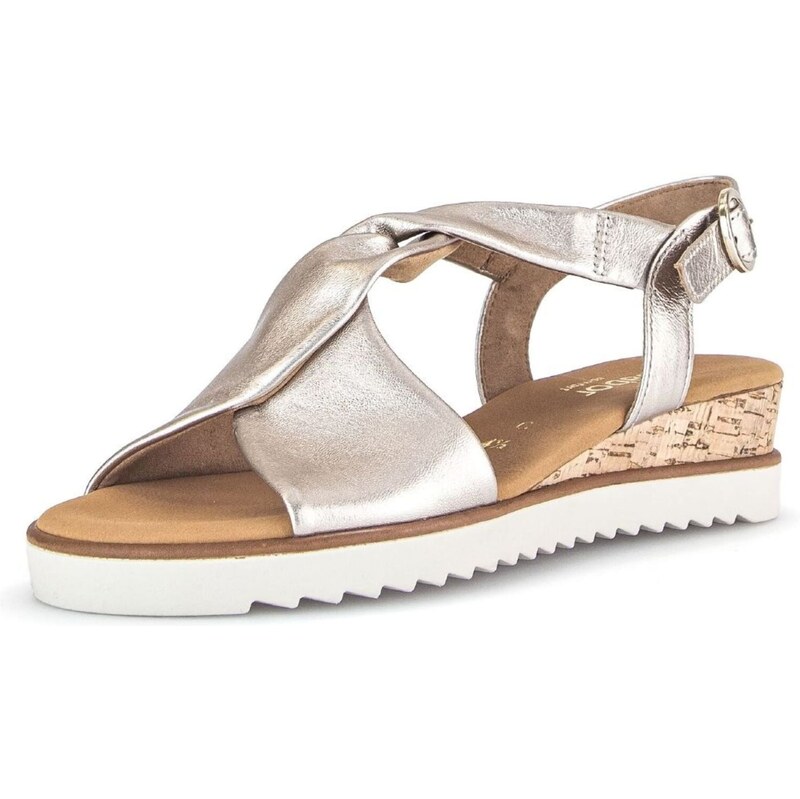 GABOR Remienkové sandále hnedá / púdrová / biela 68242038