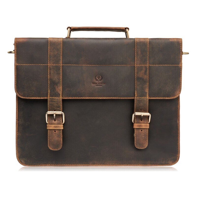 Kožená pánská taška / aktovka Paolo Peruzzi T-99 50984324