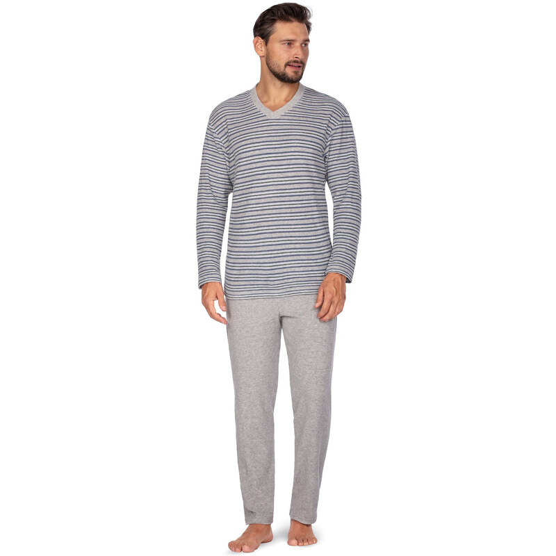Regina 450 dlhé froté pyžamo 2XL-3XL pánske 65444592
