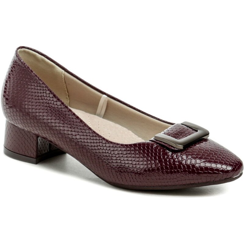 Wojtylko 7B24302W bordó dámske lodičky 50989803