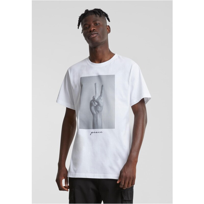 Mister Tee White T-shirt with peace sign 50679044