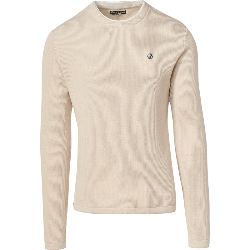 KOROSHI Sveter krémová / čierna 54330933