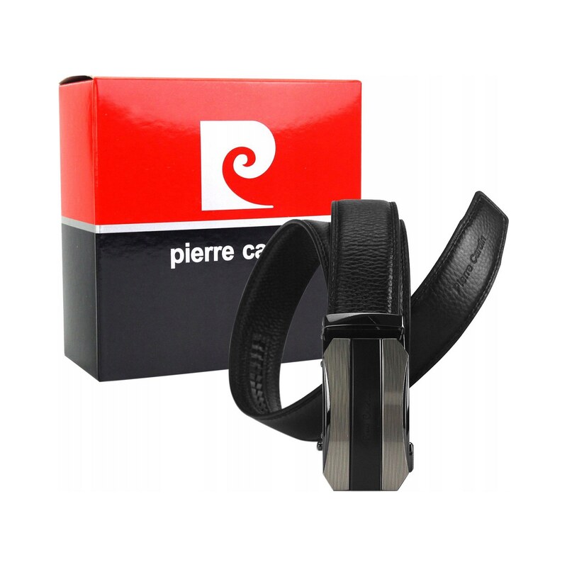 Pánsky opasok z prírodnej kože s automatickou prackou - Pierre Cardin 58385848
