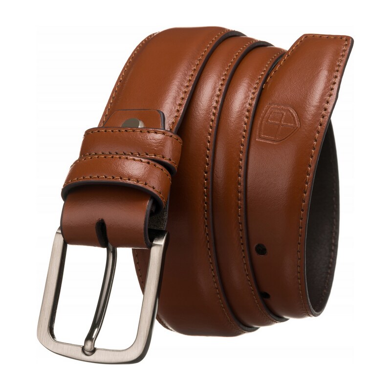 Kožený, široký pánsky opasok s klasickou prackou - Peterson 58387832