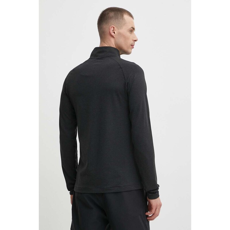 Tréningové tričko s dlhým rukávom New Balance Athletics čierna farba, melanžové, MT41083BK
