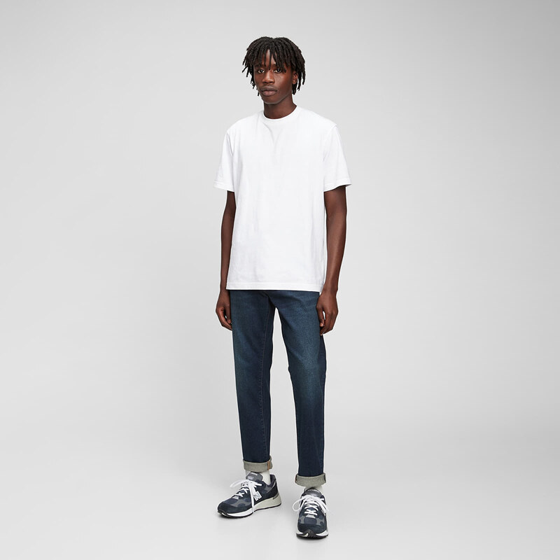 Kalhoty GAP Denim Pants Slim Straight Worn Dark W34/L32 51013560