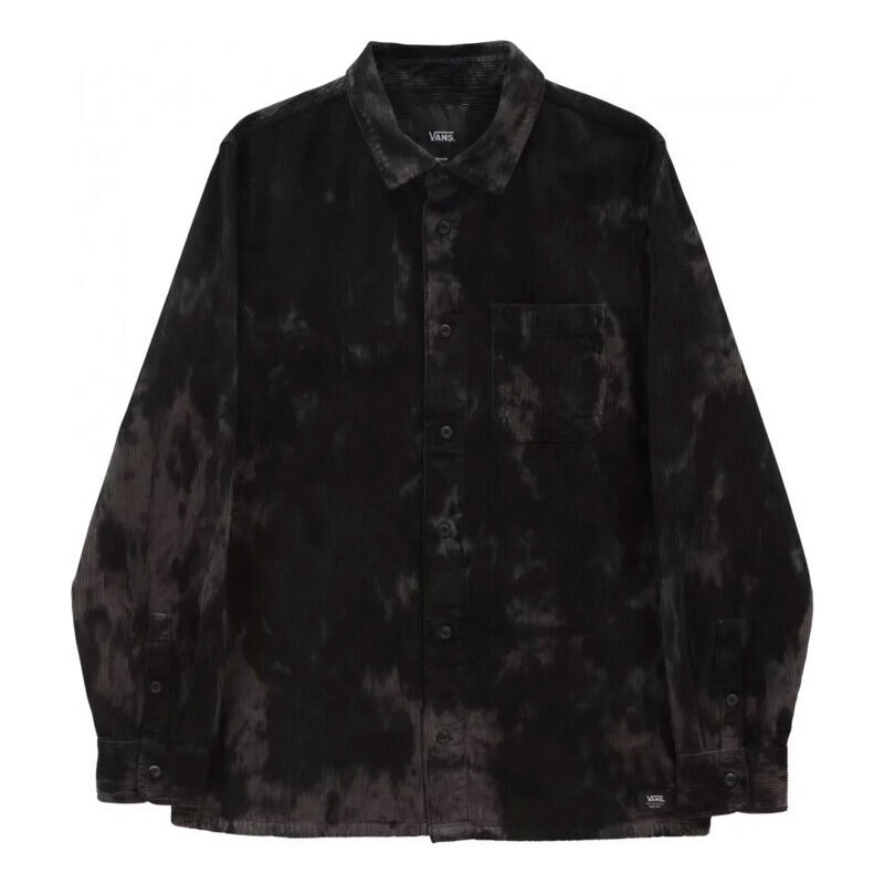 Vans Garnett Plymouth L/S Woven Shirt Black - Unisex - Mikina Vans - 66358270
