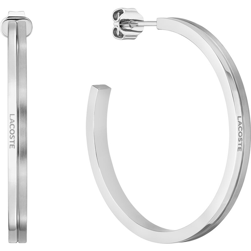 Lacoste Nadčasové kruhové náušnice Virtua 2040202 66594238