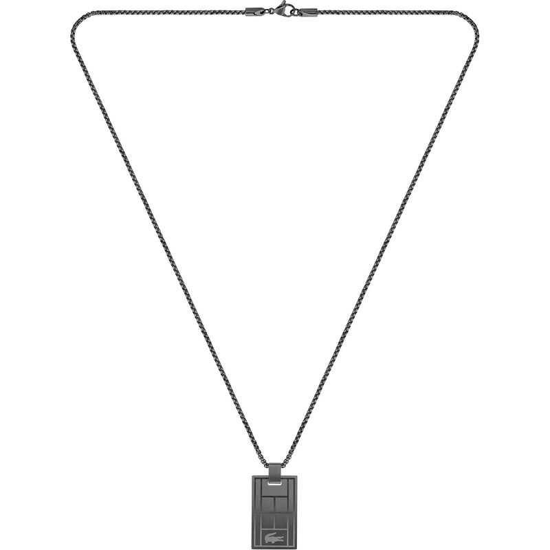 Lacoste Módny pánsky oceľový náhrdelník Tennis Court 2040078 66581225