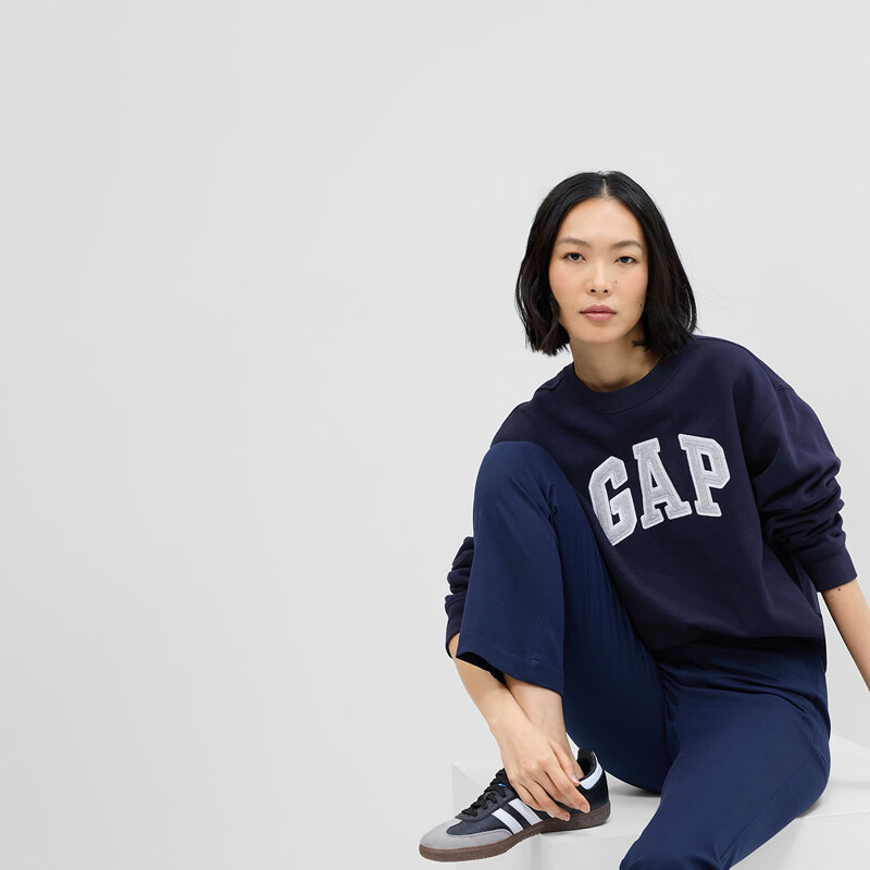 Mikina GAP Crewneck Logo Sweatshirt Navy Uniform S 64529670