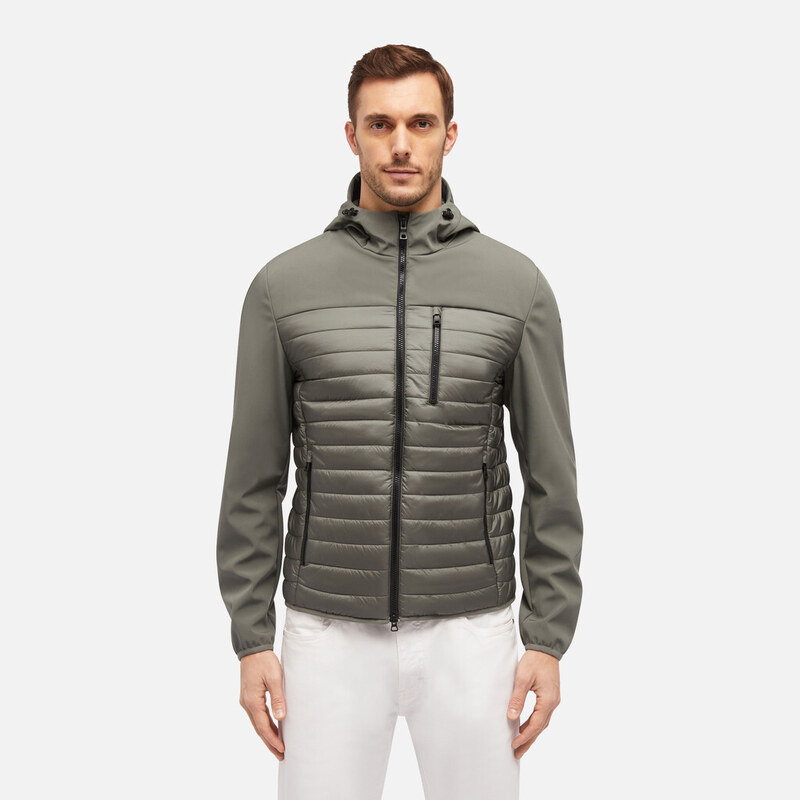 Pánska kaki prechodná bunda GEOX 51014465