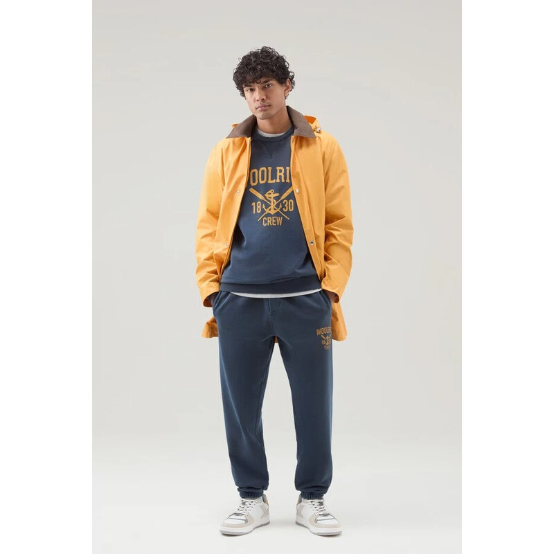 TEPLÁKY WOOLRICH NAVY LOGO SWEATPANTS 58130383