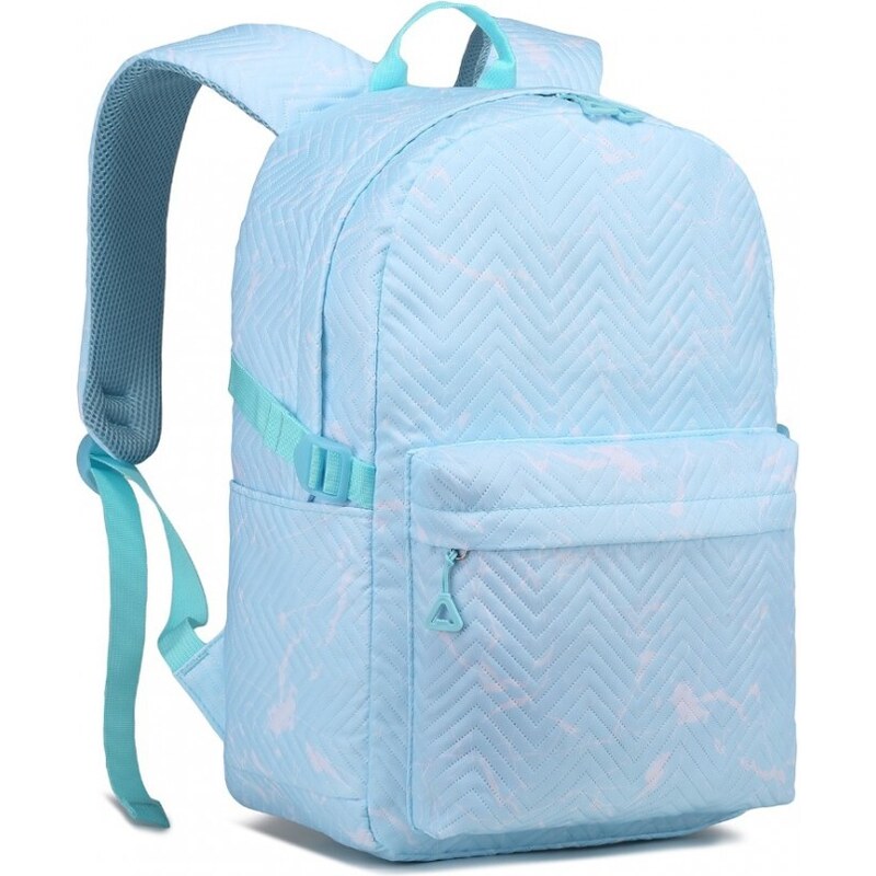 Miss Lulu Batoh - s mramorovým vzorom a prešívaním, modrý 54769524