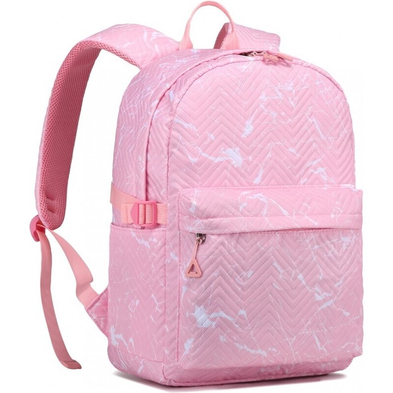 Miss Lulu Batoh - s mramorovým vzorom a prešívaním, ružový 54769523