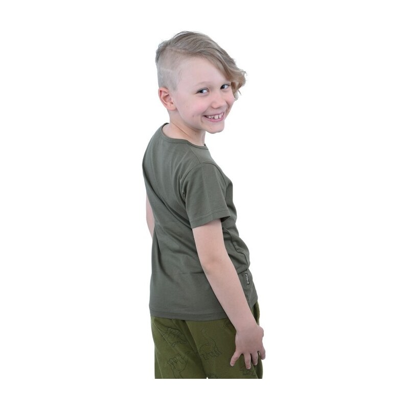 Detské tričko BUSHMAN BOB tmavo zelená