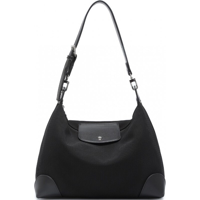 Miss Lulu Kabelka - hobo/cez rameno, sieťkovaná, čierna 58254205