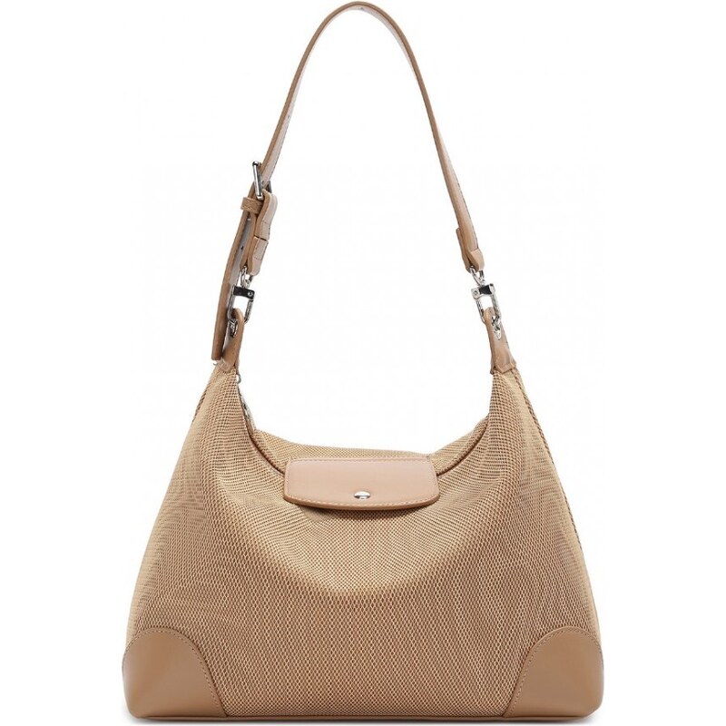 Miss Lulu Kabelka - hobo/cez rameno, sieťkovaná, khaki 58254204