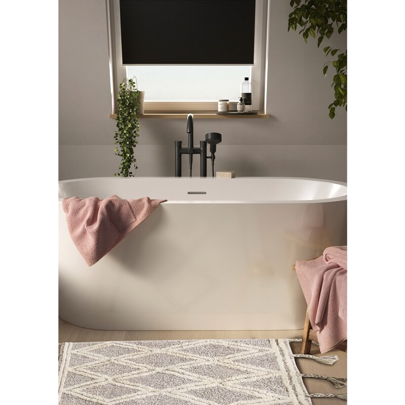 bonprix Kúpeľňová predložka s dekoratívnymi strapcami, farba šedá