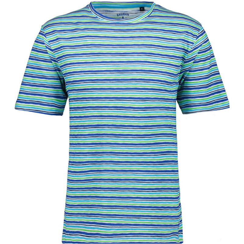 Pánske modro-zelené tričko RAGMAN 51029702