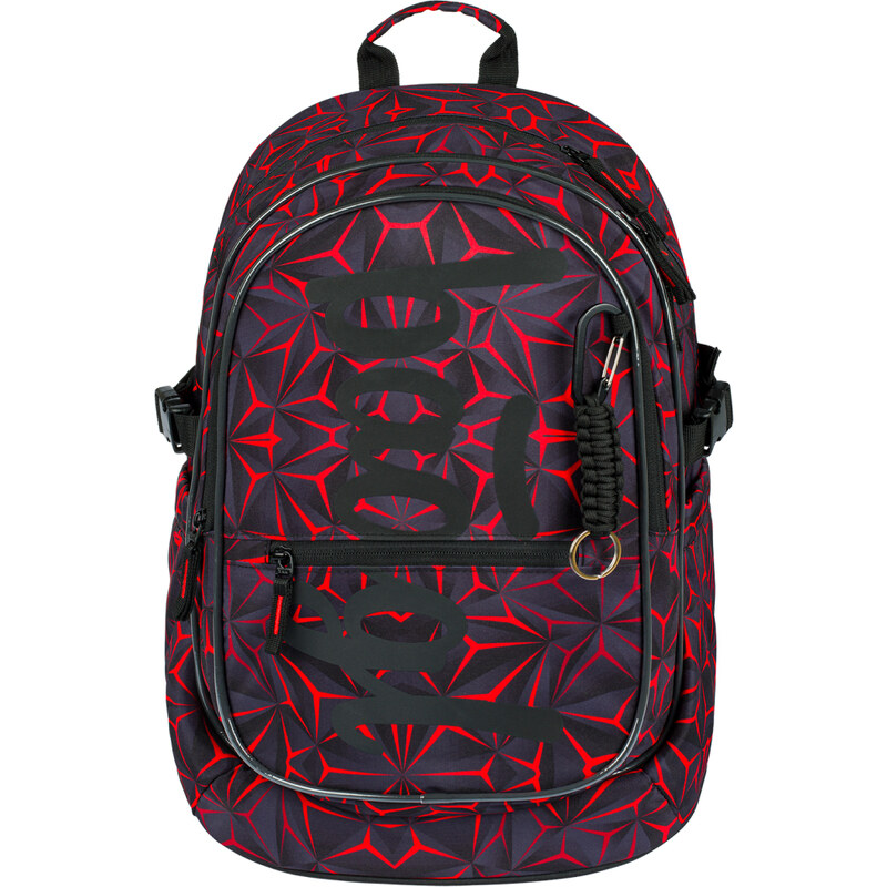 BAAGL školský batoh Core Red Polygon 62194144