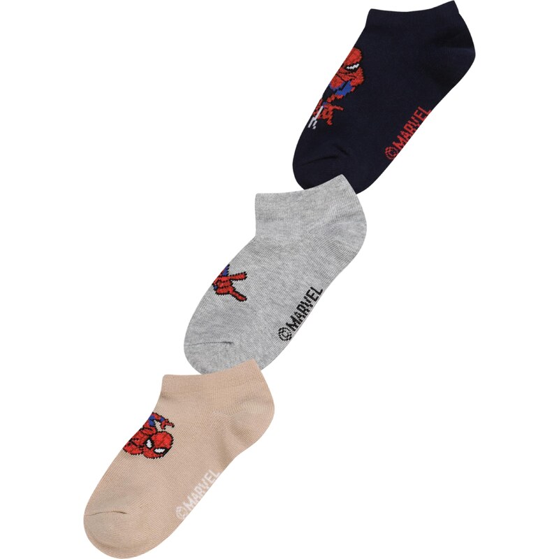 GAP Ponožky 'SPIDY' béžová / sivá / červená / čierna