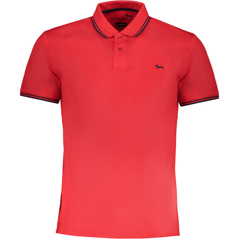 Červené pánske polo tričko Harmont & Blaine 64708858