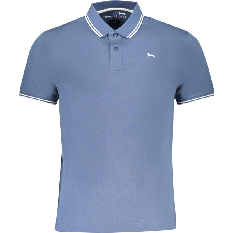 Pánske modré polo tričko Harmont & Blaine 64705332