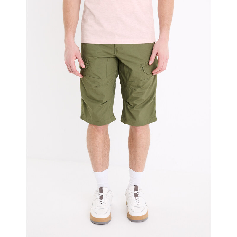 Kaki pánske kraťasy Celio Bocourtbm1 51227435