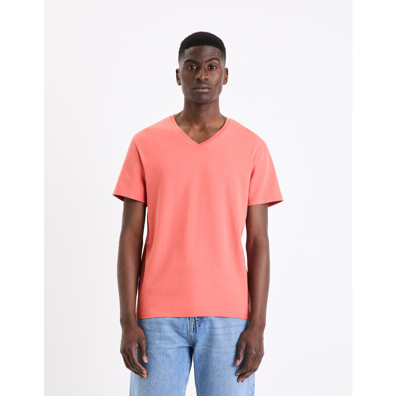 Koralové pánske basic tričko Celio Neuniv 51227446