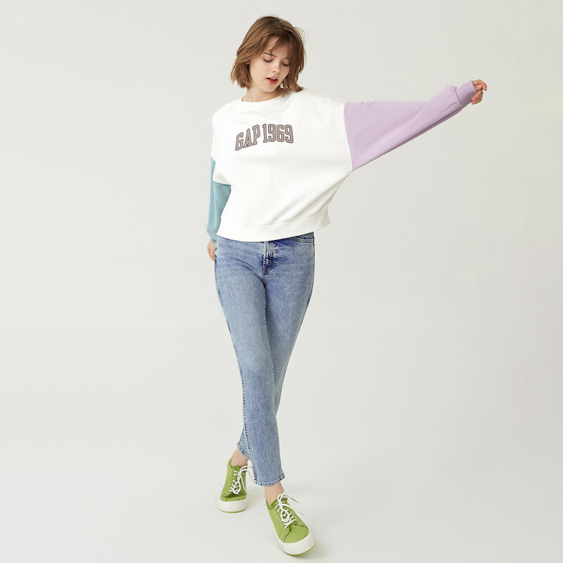 Kalhoty GAP Denim Pants Vintage Slim - High Rise Light Amber W28 51046170