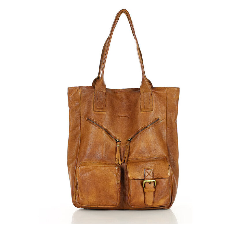 Marco Mazzini handmade MARCO MAZZINI Kožená shopper taška XXL | camel 51059732