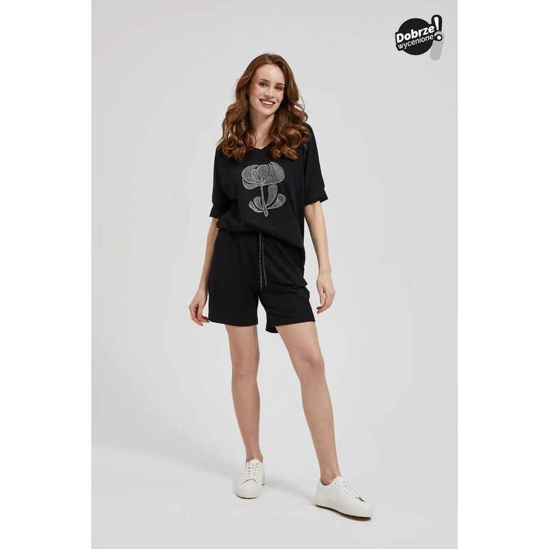 Marisse Womens Shorts L-Sh-4301 Black 50735546