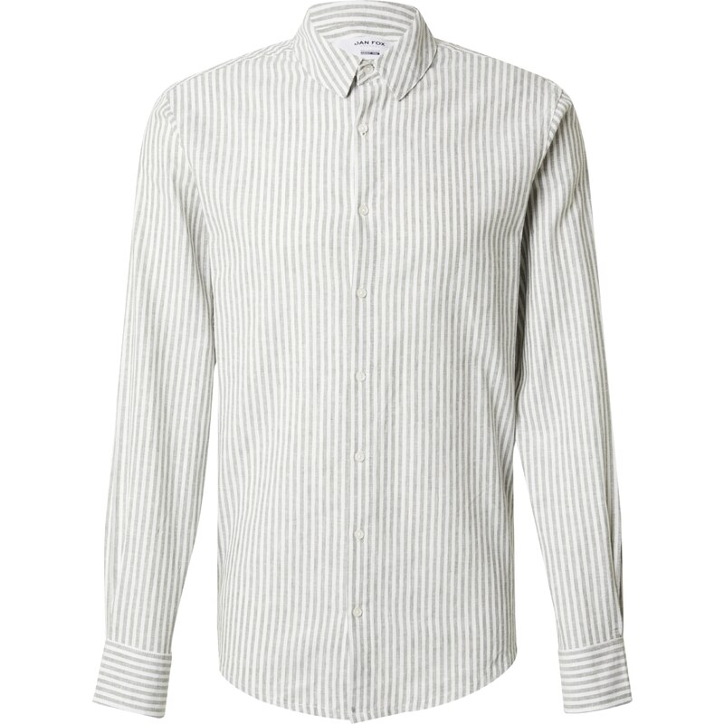 DAN FOX APPAREL Košeľa René olivová / biela 51307325