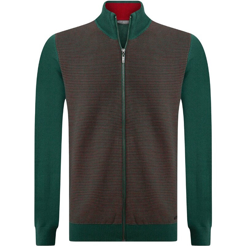 Jacey Quinn Kardigán trávovo zelená / červená / čierna 54338661