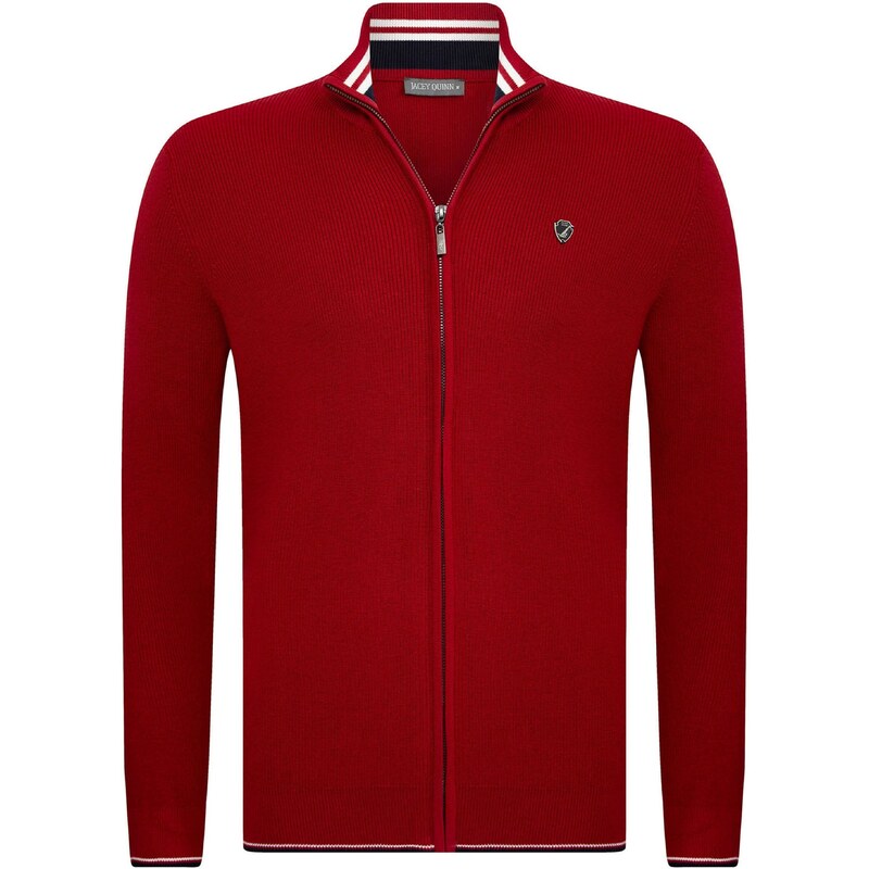 Jacey Quinn Kardigán bordová / čierna / biela 54338564