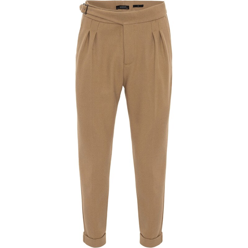 Antioch Plisované nohavice farba ťavej srsti 54338807