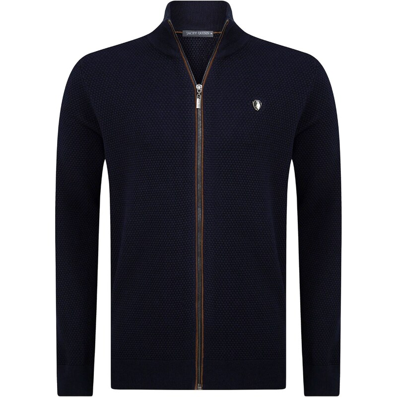 Jacey Quinn Kardigán námornícka modrá / hnedá 54338902