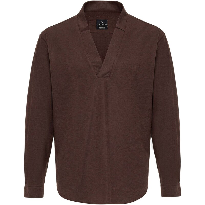 Antioch Košeľa tmavohnedá 54339822