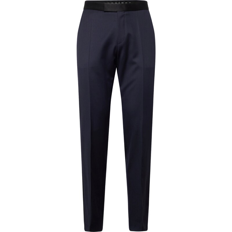 BOSS Nohavice s pukmi H-Genius tmavomodrá 56865569