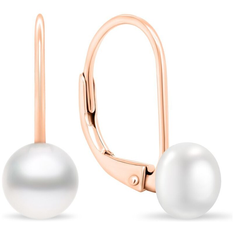 Brilio Silver Jemné bronzové náušnice s pravými perlami EA409R/410/411 66588744