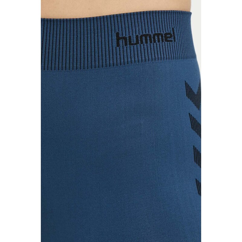 Tréningové šortky Hummel First Seamless s potlačou, vysoký pás, 212556