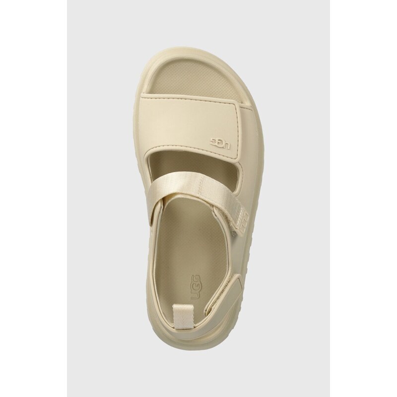 Detské sandále UGG GOLDENGLOW béžová farba