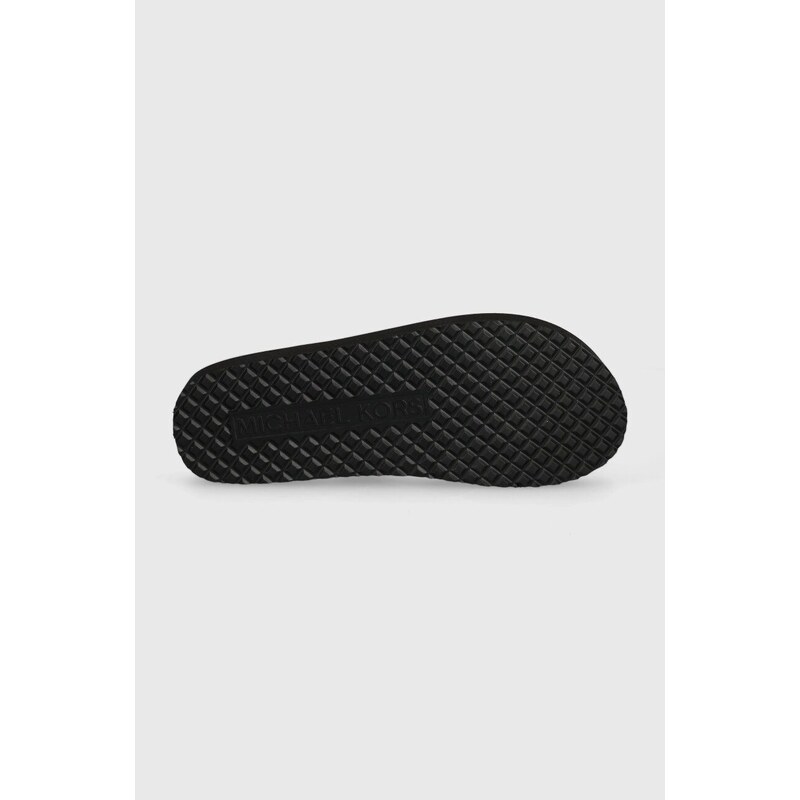 Žabky MICHAEL Michael Kors Zaza Flip Flop dámske, čierna farba, na platforme, 40S4ZAFA1B