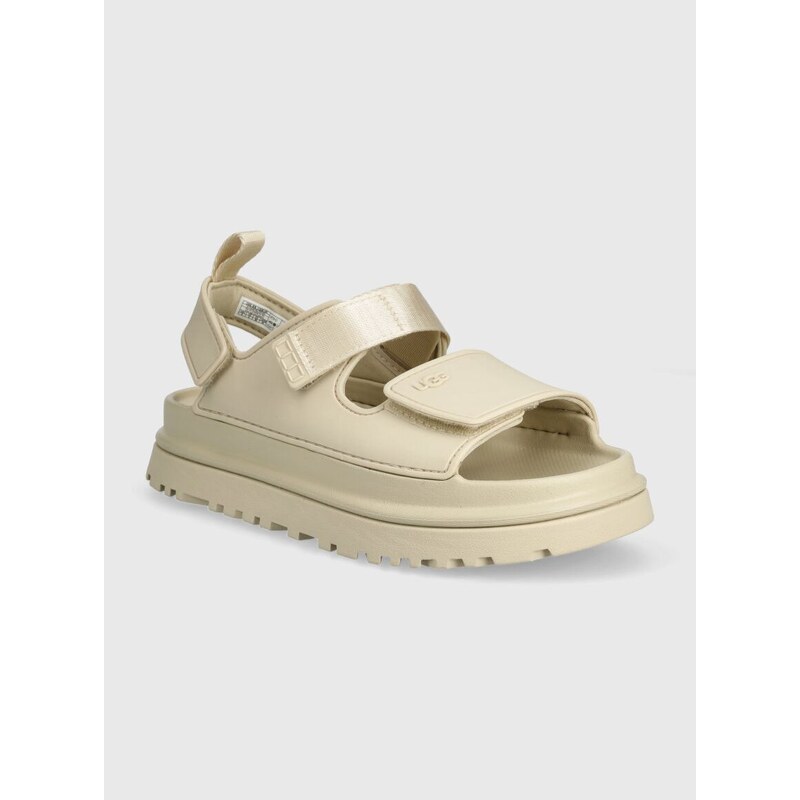 Detské sandále UGG GOLDENGLOW béžová farba