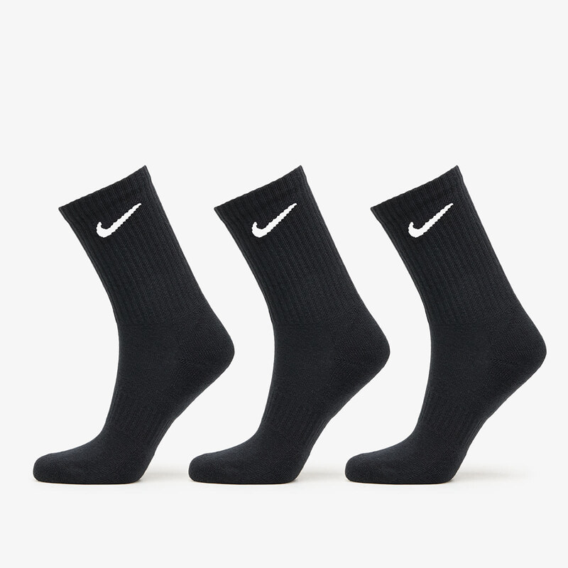 Ponožky Nike Everyday Cush 3-Pack Crew Socks Black/ White XL 17228644