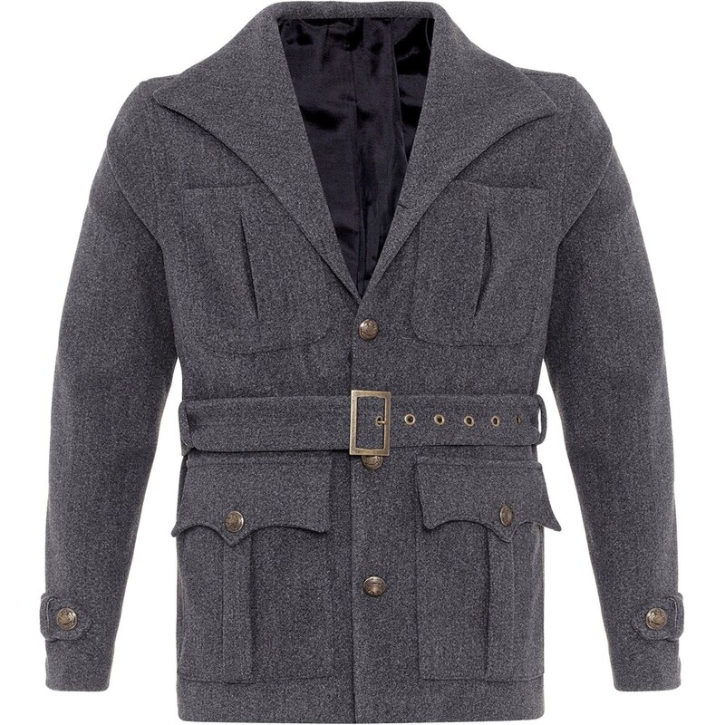 Antioch Prechodný kabát tmavosivá 54339003