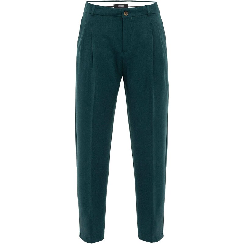 Antioch Plisované nohavice smaragdová 54339637